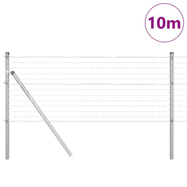3350453_3.jpg vidaXL Euro plot s 7 stĺpikmi 0.8x10 m pozinkovaná oceľ – Obrázok 3