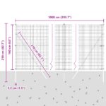 vidaXL Euro plot s 7 stĺpmi 1.6x10 m pozinkovaná oceľ – Obrázok 12