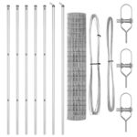 vidaXL Euro plot s 7 stĺpikmi 1,5x10 m pozinkovaná oceľ – Obrázok 4