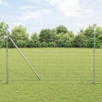 vidaXL Euro plot s 7 stĺpikmi 1,5x10 m pozinkovaná oceľ
