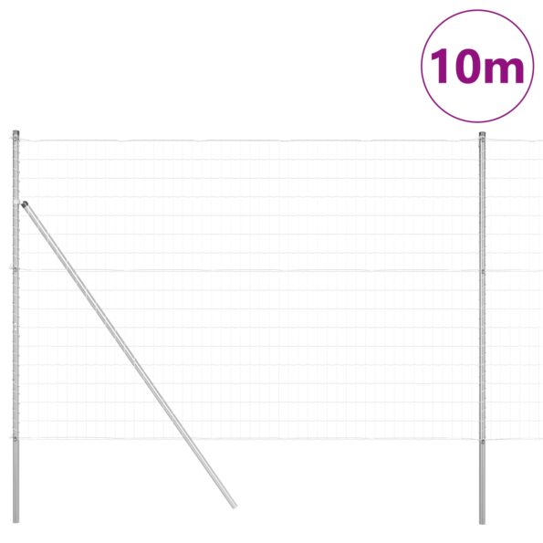 3350473_3.jpg vidaXL Euro plot s 7 stĺpikmi 1,5x10 m pozinkovaná oceľ – Obrázok 3