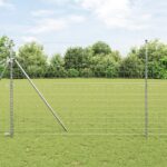 VidaXL Euro plot s 7 stĺpmi 1,5x10 m pozinkovaná oceľ