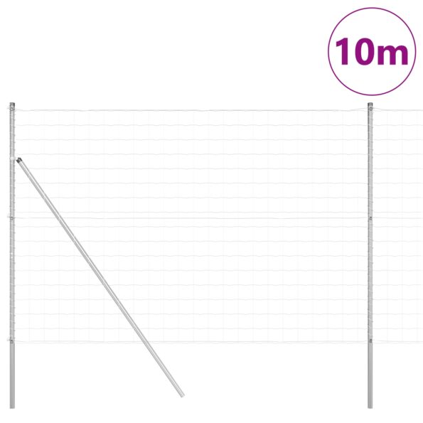 3350489_3.jpg VidaXL Euro plot s 7 stĺpmi 1,5x10 m pozinkovaná oceľ – Obrázok 3