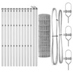 vidaXL Euro plot s 13 stĺpmi 0.6x25 m pozinkovaná oceľ – Obrázok 4