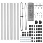 vidaXL Euro plot s 13 stĺpmi 0.6x25 m pozinkovaná oceľ – Obrázok 5