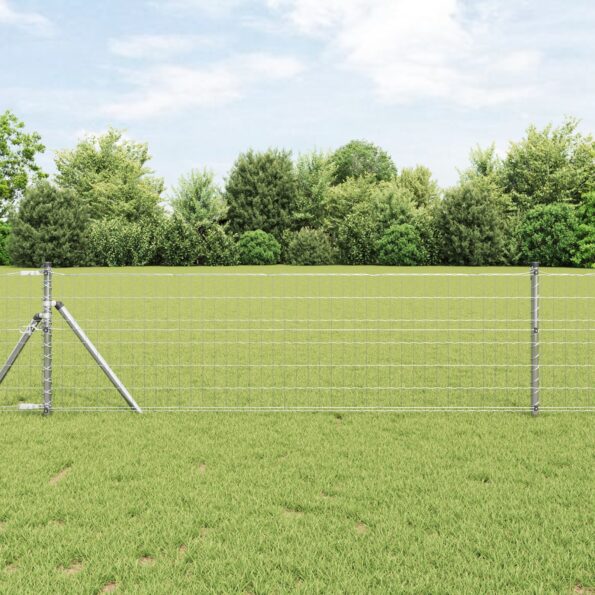 3350500_1.jpg vidaXL Euro plot s 13 stĺpikmi 0.8x25 m pozinkovaná oceľ – Obrázok 1
