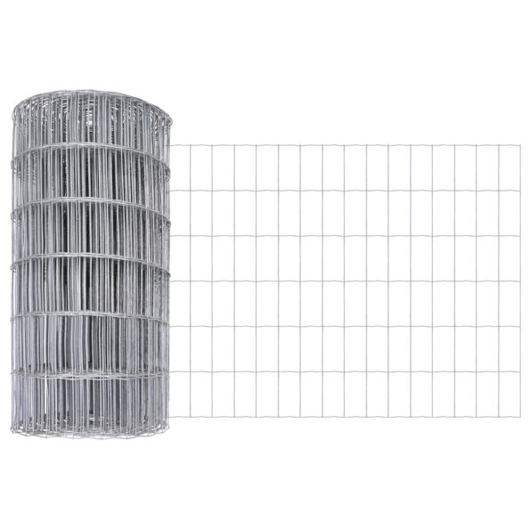 3350500_6.jpg vidaXL Euro plot s 13 stĺpikmi 0.8x25 m pozinkovaná oceľ – Obrázok 6