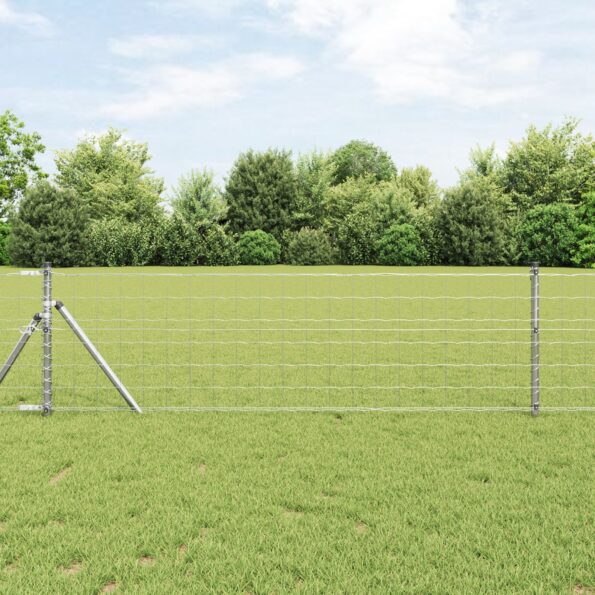 3350508_1.jpg vidaXL Euro plot s 13 stĺpikmi 0,4x25 m Pozinkovaná oceľ – Obrázok 1