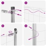 vidaXL Plot s podperou Strieborná 1,2 x 25 m Ocel a PVC – Obrázok 11