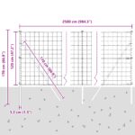 vidaXL Plot s podperou Strieborná 1,2 x 25 m Ocel a PVC – Obrázok 12
