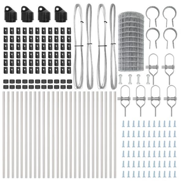 VidaXL Euro oplotenie s 13 stĺpikmi 0.6x50 m zinkovanej ocele – Obrázok 5