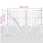 vidaXL Euro Oplôtok so 7 Stĺpikmi 0.8x10 m Pozinkovaná Oceľ – Obrázok 12