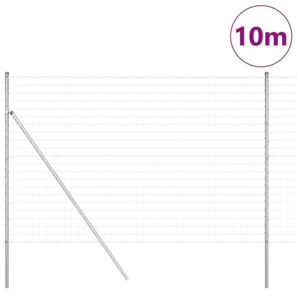 3350527_3.jpg vidaXL Euro plot so 7 stĺpmi 1.5x10 m Pozinkovaná oceľ – Obrázok 3