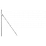 vidaXL Euro plot s 13 stĺpikmi 0,4x25 m pozinkovaná oceľ – Obrázok 2