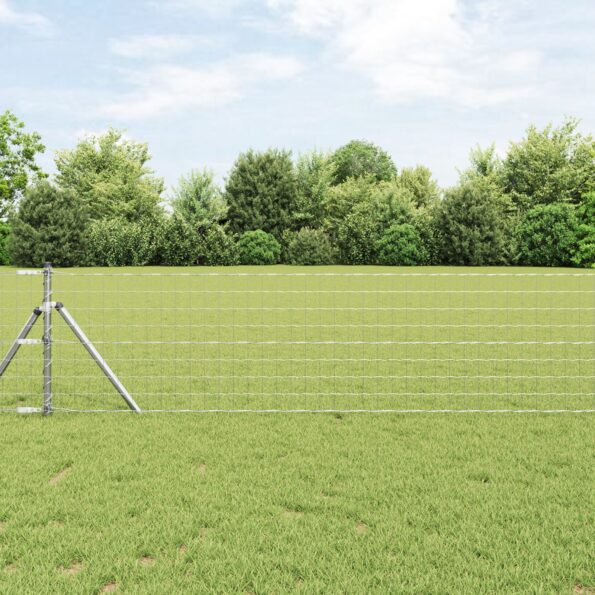 3350530_1.jpg vidaXL Euro plot s 13 stĺpikmi 0.6x25 m pozinkovaná oceľ – Obrázok 1