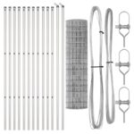 vidaXL Euro plot s 13 stĺpmi 1,2x25 m pozinkovaná oceľ – Obrázok 4