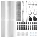 vidaXL Euro plot s 13 stĺpmi 1,2x25 m pozinkovaná oceľ – Obrázok 5