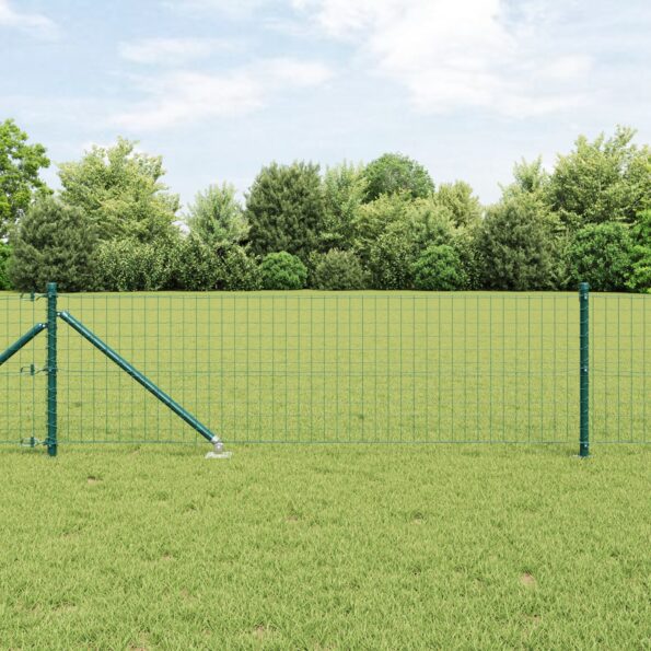 3350538_1.jpg vidaXL Euro plot so 7 stĺpmi 0.8x10 m pozinkovaná oceľ zelená – Obrázok 1