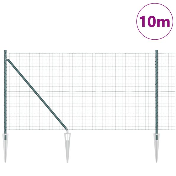 3350540_3.jpg vidaXL Euro plot so 7 kolíkmi 1.2x10 m z pozinkovanej ocele zelený – Obrázok 3