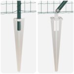 vidaXL Euro oplotenie s 7 hrotmi 1.4x10 m pozinkovaná oceľ zelená – Obrázok 8