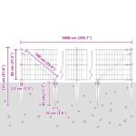 vidaXL Euro plot s 7 hrotmi 0.8x10 m pozinkovaná oceľ zelená – Obrázok 13