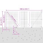 vidaXL Euro plot s 7 hrotovými stĺpmi 1.5x10 m pozinkovaná oceľ Zelená – Obrázok 13