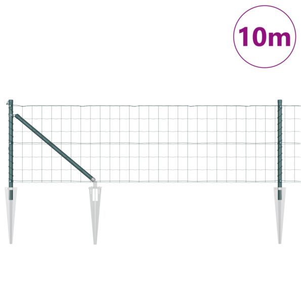 3350560_3.jpg vidaXL Euro plot so 7 stĺpikmi 0.4x10 m pozinkovaný oceľový zelený – Obrázok 3