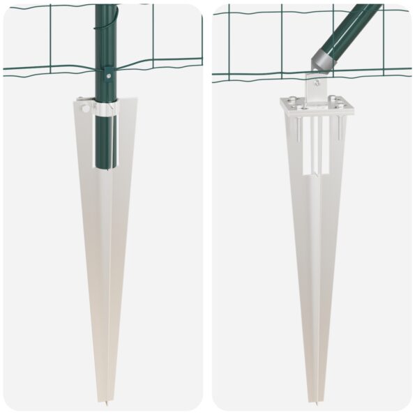 vidaXL Euro plot s 7 hrotmi 1.2x10 m pozinkovaná oceľ zelená – Obrázok 8