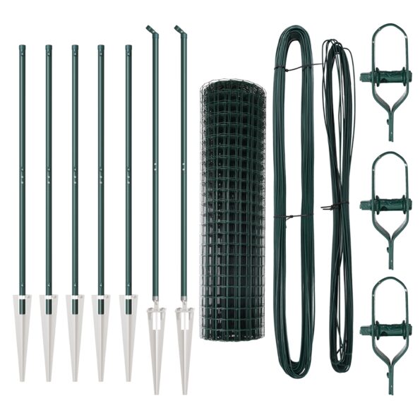 3350572_4.jpg vidaXL Euro oplotenie Sada 2 Zelené Kov Stredné Odolné – Obrázok 4