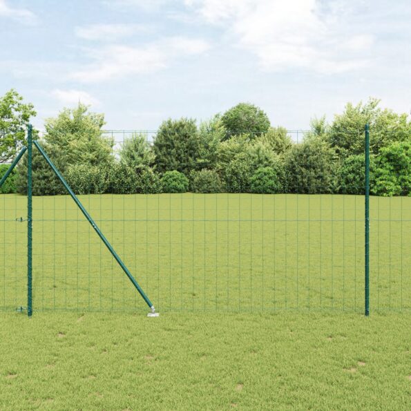 3350575_1.jpg vidaXL Euro plot s 7 hrotmi 1.6x10 m pozinkovaná oceľ zelená – Obrázok 1