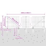 vidaXL Euro plot s 13 klinovými kotvami 0.8x25 m pozinkovaná oceľ zelená – Obrázok 13