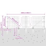 vidaXL Euro oplotenie so 13 špicatými stĺpikmi 0.6x25 m pozinkovaná oceľ zelená – Obrázok 13