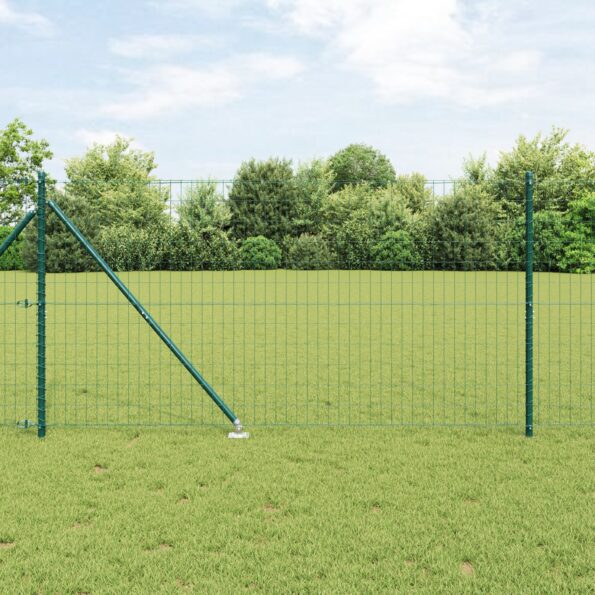 3350590_1.jpg vidaXL Euro Oplotenie s 13 Hrotmi 1.2x25 m Galvanizovaná Oceľ Zelená – Obrázok 1