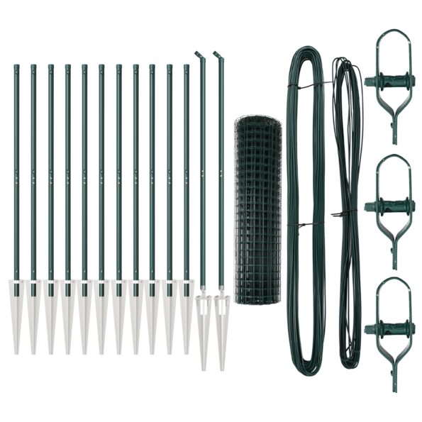 vidaXL Euro plot Sada 2 Zelená Kov 25 x 1,0 m Trvácne Euro plot – Obrázok 4