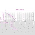 vidaXL Euro Oplotenie so 13 špicovými stĺpikmi 0.6x50 m pozinkovaná oceľ zelená – Obrázok 13