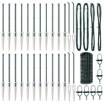 vidaXL Euro Oplotenie so 13 špicovými stĺpikmi 0.6x50 m pozinkovaná oceľ zelená – Obrázok 4