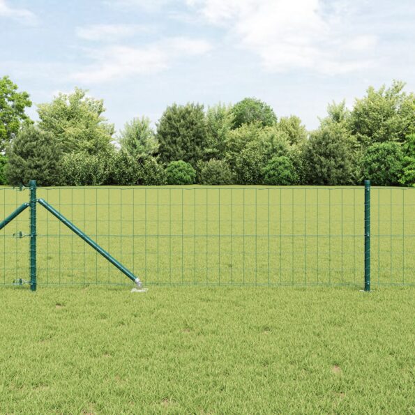 3350607_1.jpg vidaXL Euro plot s 13 špicatými stĺpikmi 0.4x50 m pozinkovaná oceľ zelená – Obrázok 1