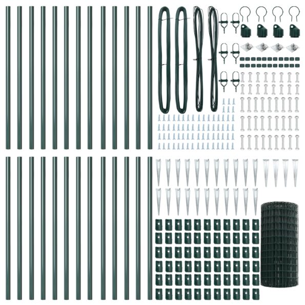 3350609_5.jpg vidaXL Euro plot s 13 hrotmi 0,4x50 m z pozinkovanej ocele, zelený – Obrázok 5