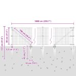 vidaXL Euro oplotenie s 7 hrotmi 0.8x10 m galvanizovaná oceľ sivá – Obrázok 13