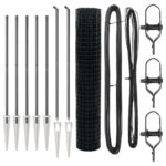 vidaXL Euro plot so 7 kolíkmi 1.6x10 m pozinkovaná oceľ sivá – Obrázok 4