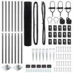 vidaXL Euro plot so 7 kolíkmi 1.6x10 m pozinkovaná oceľ sivá – Obrázok 5