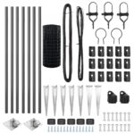 vidaXL Euro plot so 7 spike stĺpmi 0.4x10 m Pozinkovaná oceľ Sivá – Obrázok 5