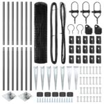 vidaXL Euro plot s 7 hrotmi 1.4x10 m pozinkovaná oceľ sivá – Obrázok 5