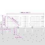 vidaXL Euro plot s 7 kotviacimi kolíkmi 0.6x10 m pozinkovaná oceľ sivá – Obrázok 13