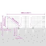 vidaXL Euro plot s 7 hrotmi 0.8x10 m pozinkovaná oceľ sivá – Obrázok 13