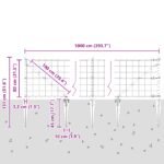 vidaXL Euro Plot Sada 2 Sivá Pozinkovaná oceľ 10 m dlhý Trvácny – Obrázok 13