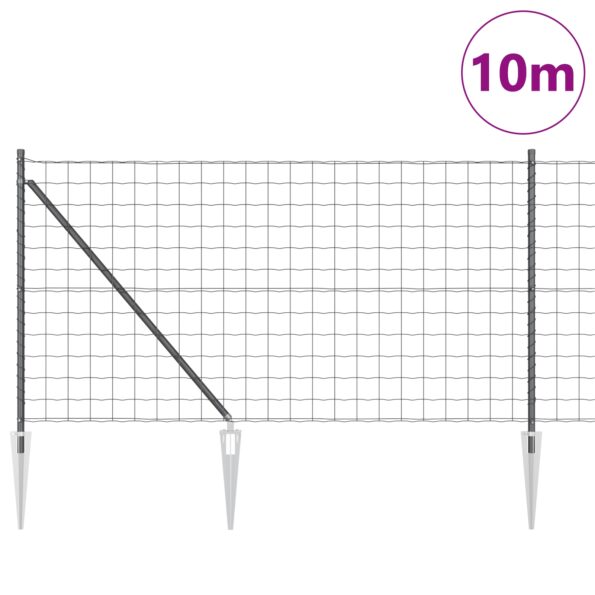 3350661_3.jpg vidaXL Euro plot Sada 2 Sivá Kov 10 x 1 m Trvácny Euro plot – Obrázok 3