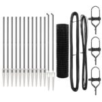 vidaXL Euro plot s 13 kotvami 1.2x25 m Pozinkovaná oceľ Sivá – Obrázok 4