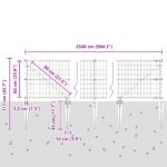 vidaXL Euro plot s 13 hrotmi 0,6x25 m pozinkovaná oceľ sivá – Obrázok 13