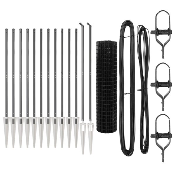 vidaXL Euro Plot s 13 hrotmi 1.2x25 m pozinkovaná oceľ šedá – Obrázok 4